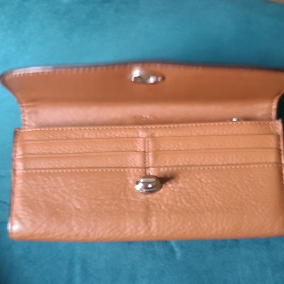 Coach Tan Leather Wallet Smooth Finish - Picture 5 of 9